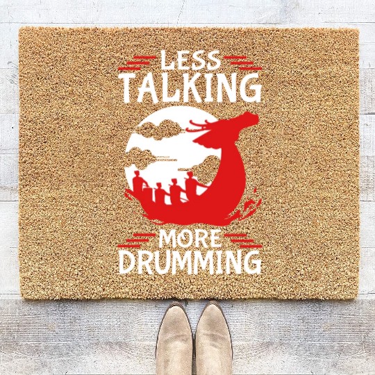 Funny Dragon Boat Racing Paddle Coir Doormats