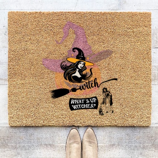 WITCH Coir Doormats design (halloween)
