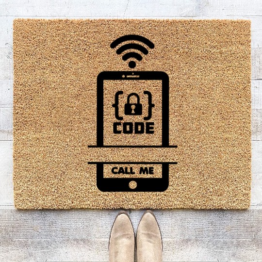 Programmer promote yourself Coir Doormats
