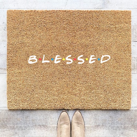 Blessed Friends Inspired Coir Doormats