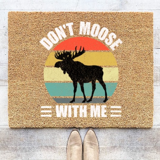 Don't Moose With Me Coir Doormats