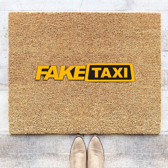 fack taxi Coir Doormats