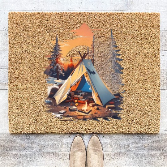 Ripped tent Unisex Coir Doormats