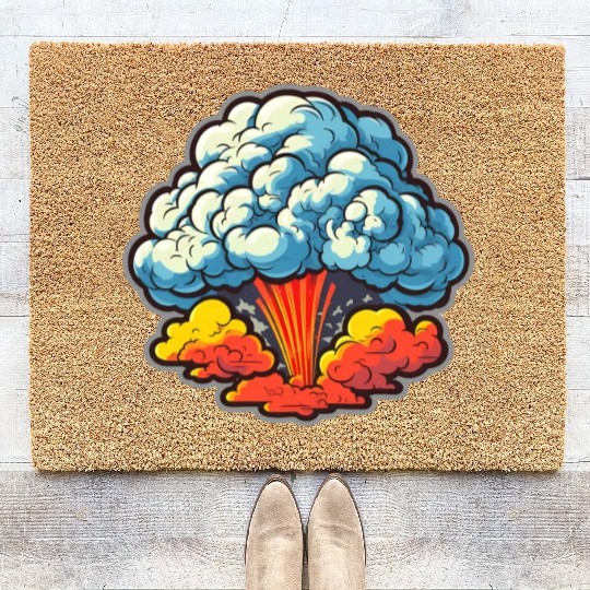 Explosion Fireworks Pyrotechnics Coir Doormats