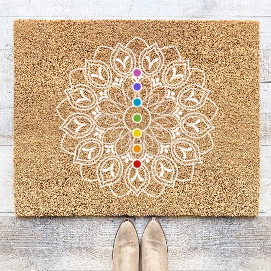 Mandala Chakra Coir Doormats