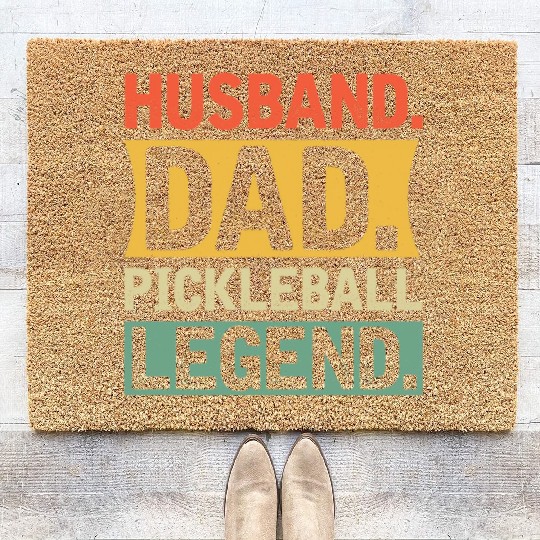 Husband Dad Pickleball Legend Coir Doormats