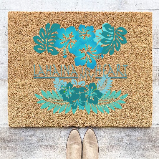 Lahaina in my Heart Coir Doormats
