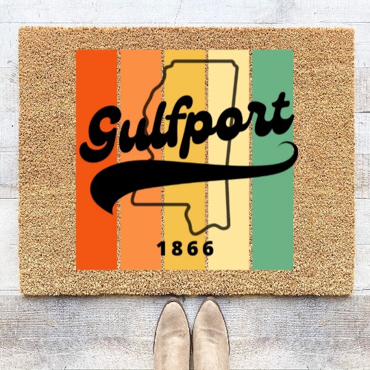 Gulfport Mississippi 1866 Coir Doormats