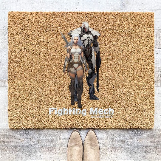 Fighting Mech (Silver Unit) Coir Doormats
