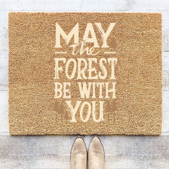 May the Forest Be with You Coir Doormats
