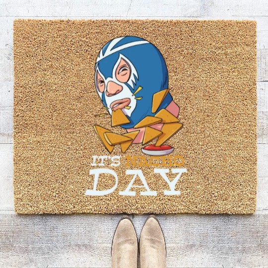 Mexican Wrestling Wrestler Lucha Libre Mask Mexico Coir Doormats