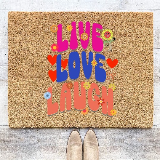 LIVE LOVE LAUGH Coir Doormats
