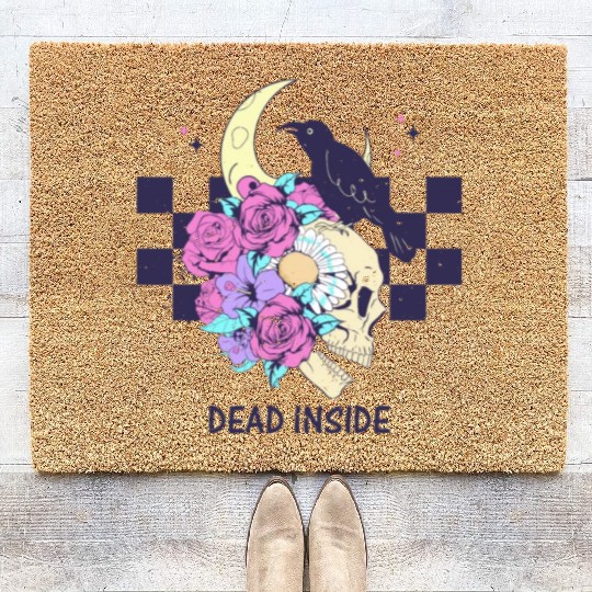 "Dead Inside" Halloween Coir Doormats