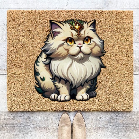 The Prince of Persian cat Coir Doormats