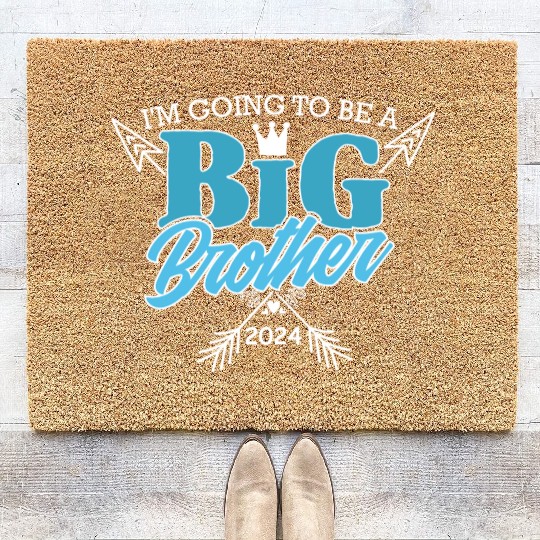 I will be a big brother in 2024 Coir Doormats