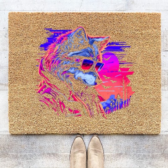 Midnight Synth Serenade Coir Doormats