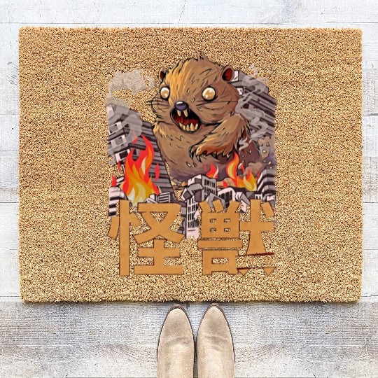 Kaiju Quokka Japanese Anime Monster Coir Doormats