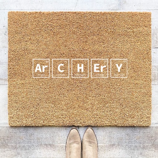 Archery Periodic Table Coir Doormats