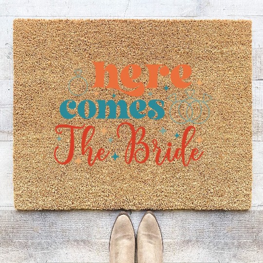 Bride Bachelorette Party Bride Stickers Coir Doormats