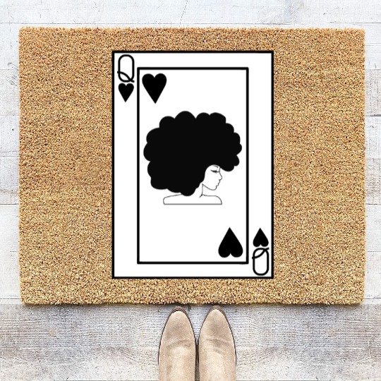 Black Queen Coir Doormats