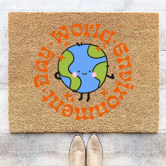 world environment day Coir Doormats