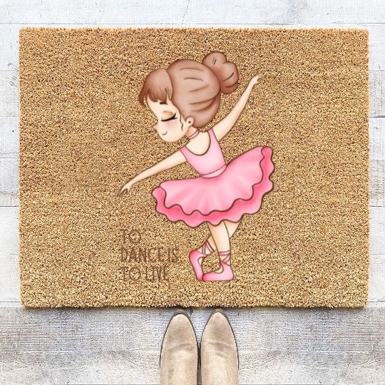 To Dance Is To Live : Charles Schulz Quotes Coir Doormats