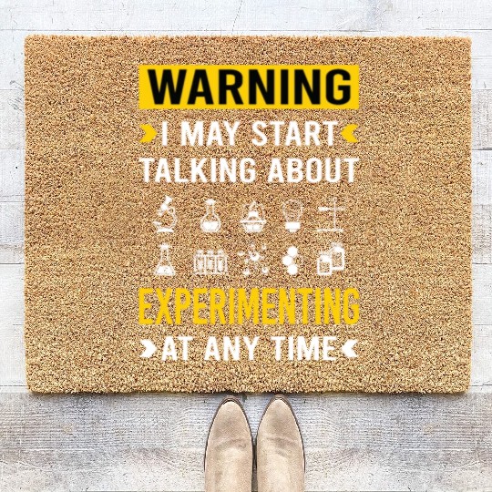 Experimenting Experiment Experimentator Laboratory Coir Doormats