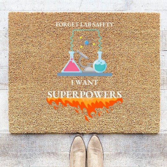 Embrace Your Inner Hero Lab Safety Superpowers Coir Doormats