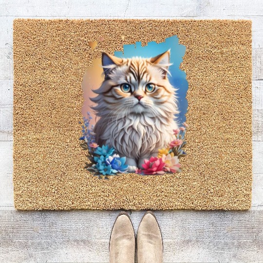 Persian Cat Coir Doormats