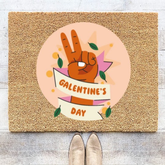 Be My Galentine. Galentine's Day Coir Doormats