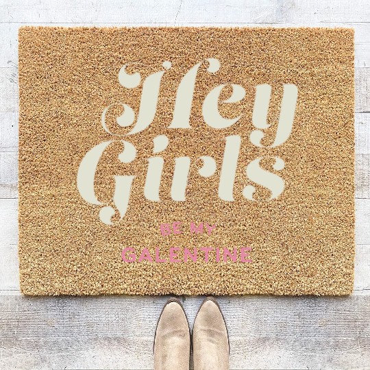 Be My Galentine. Galentine's Day Coir Doormats