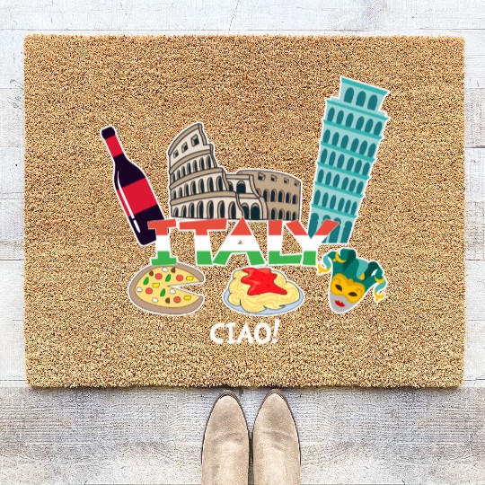 I LOVE ITALY Coir Doormats