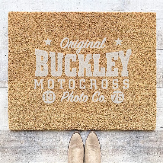 Original Buckley Motocross Photo Co Coir Doormats