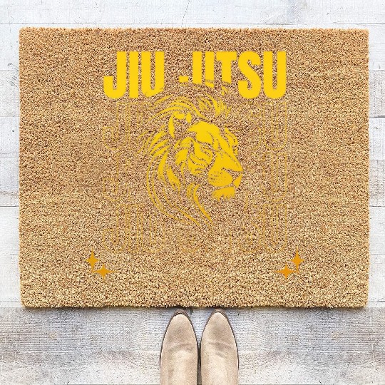 Men's Jiu Jitsu BJJ Student MMA Fan Coir Doormats