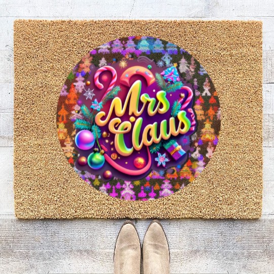 Mrs Claus Coir Doormats