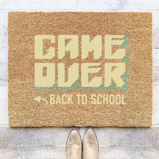 Game Over Back To School Coir Doormats