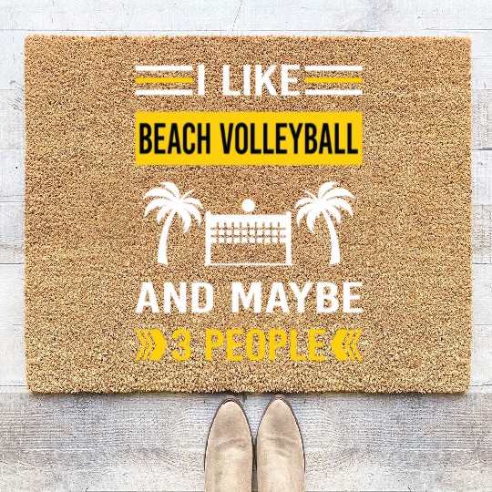 3 People Beach Volleyball Coir Doormats