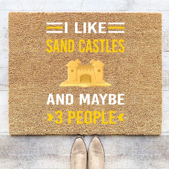 3 People Sand Castle Coir Doormats