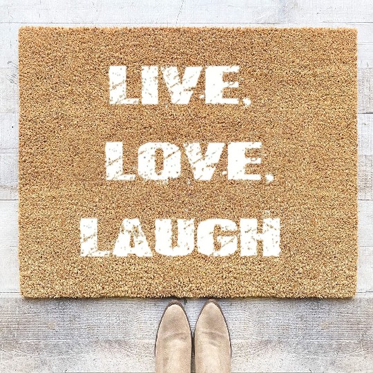 live love laugh Coir Doormats
