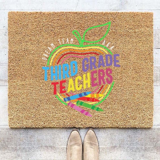 Teacher Coir Doormats, Dream Team Aka Third Grade