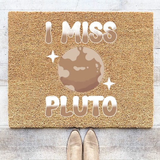 Astrology I Miss Pluto Solar System Planets Coir Doormats