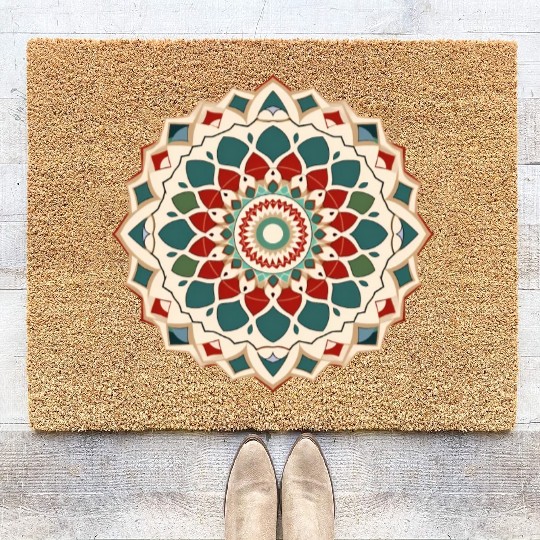 Arabian Mandala Art Coir Doormats
