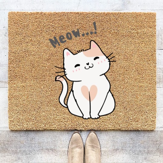 Meow....))) Coir Doormats