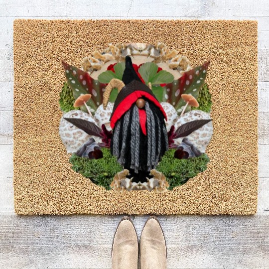 Krampus in Nature Coir Doormats
