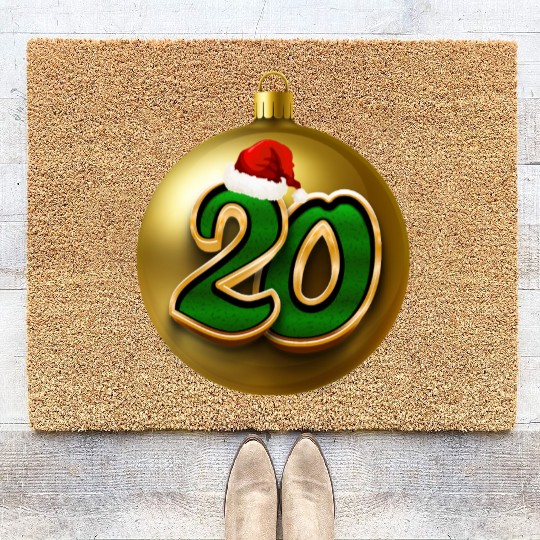 Twenty Years Birthday - 20th Wedding Anniversary Coir Doormats