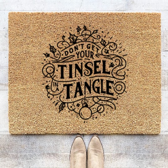 Don't Get Your Tinsel in a Tangle Coir Doormats