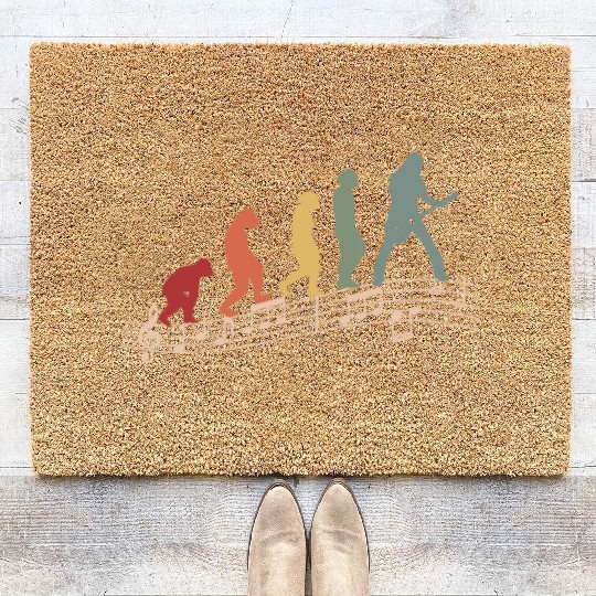 Guitarist E-Guitar Vintage Guitar Evolution Coir Doormats