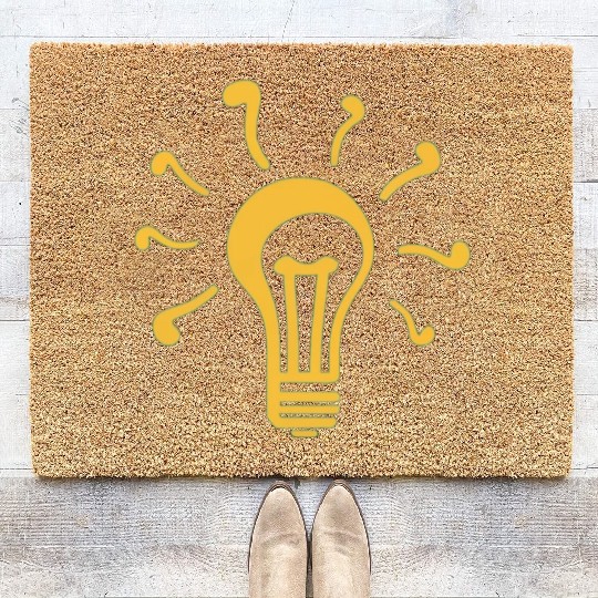 yellow lamp Coir Doormats