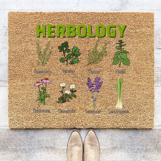 Herbology Herb Garden Coir Doormats