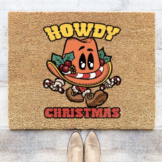 HOWDY CHRISTMAS Coir Doormats